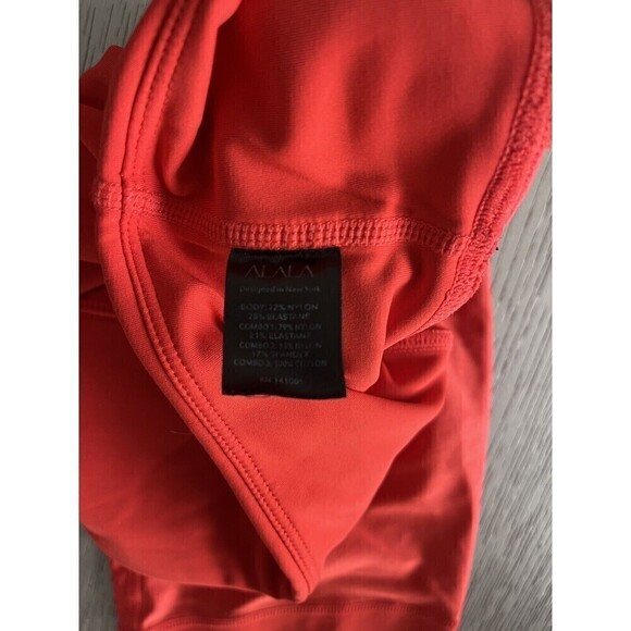 ALALA Vamp Cropped High Waisted Leggings Red Lava Size XS New Athletic Yoga - Picture 5 of 7